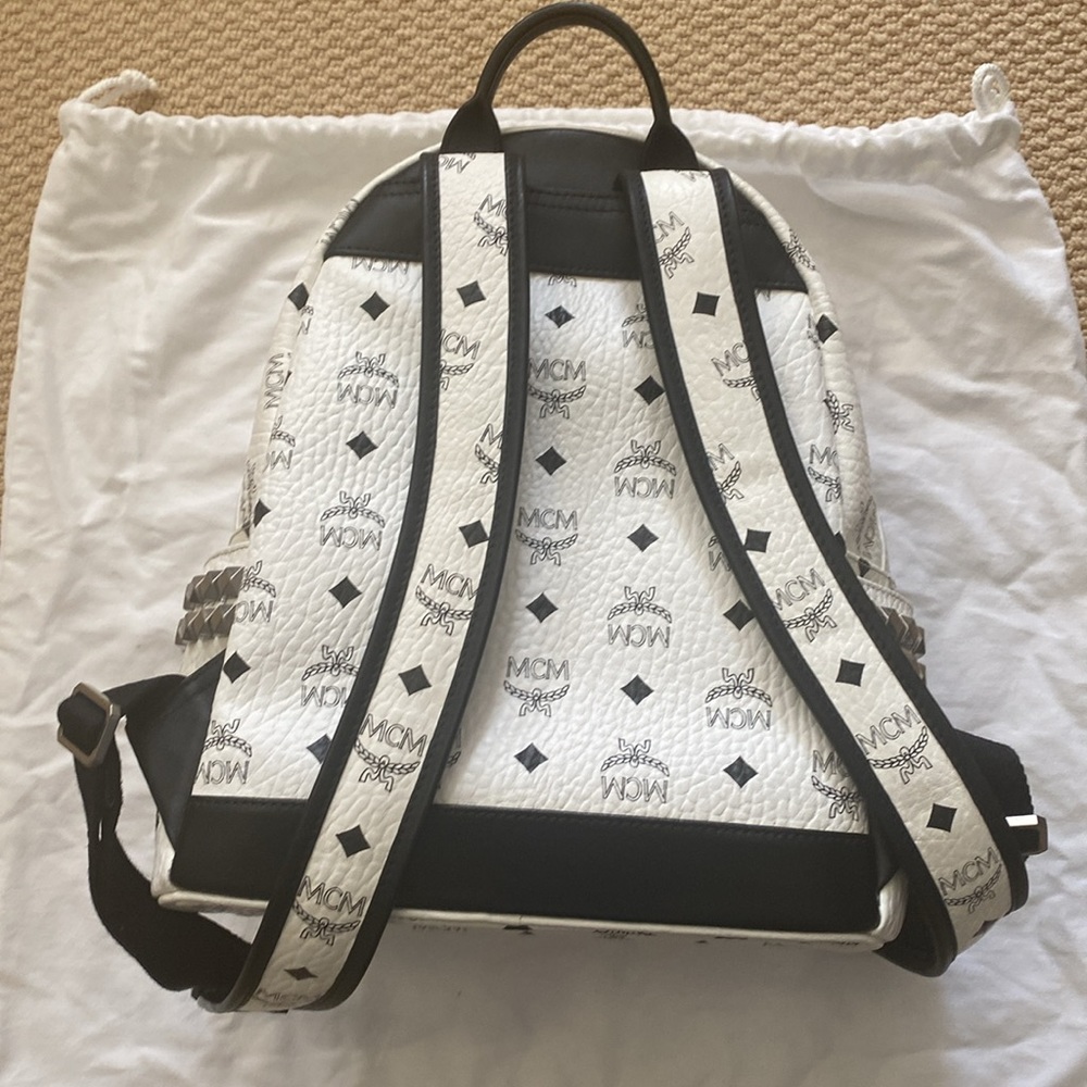 Mcm Studded Backpack - image 3